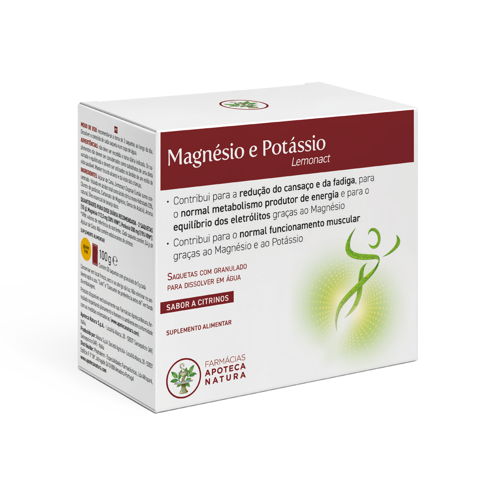 Magnésio e Potássio Lemonact - Apoteca Natura