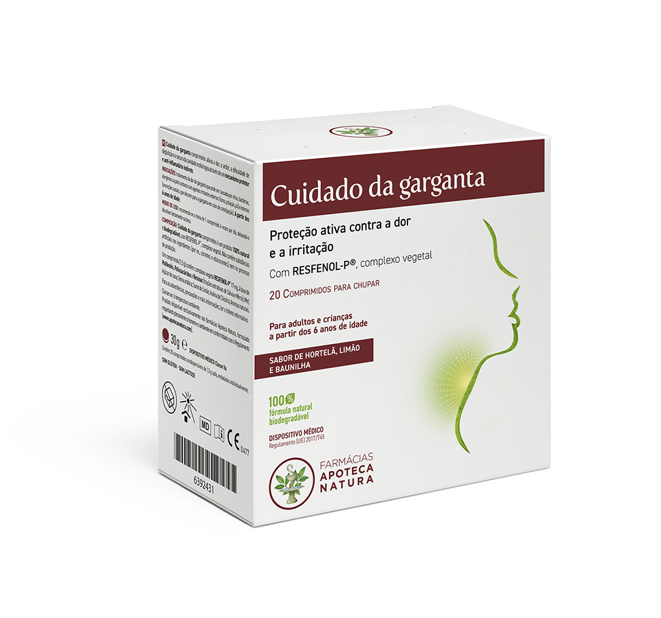 Cuidado da garganta | Comprimidos - Apoteca Natura